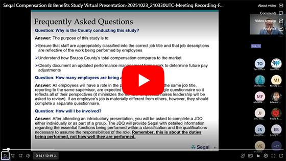 Screenshot of Segal Frequently Asked Questions