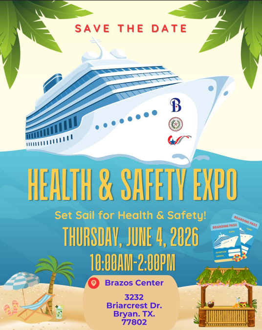 Health and Safety Expo promo flyer
